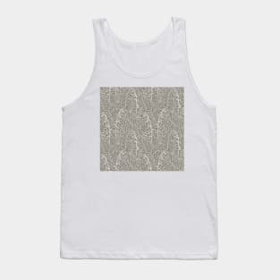 Lily of The Valley Pattern - Taupe 2 Tank Top